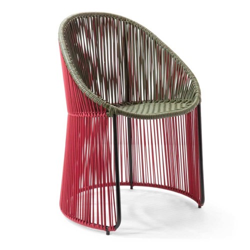 Chaise Cartagenas purple, olive green, black ames