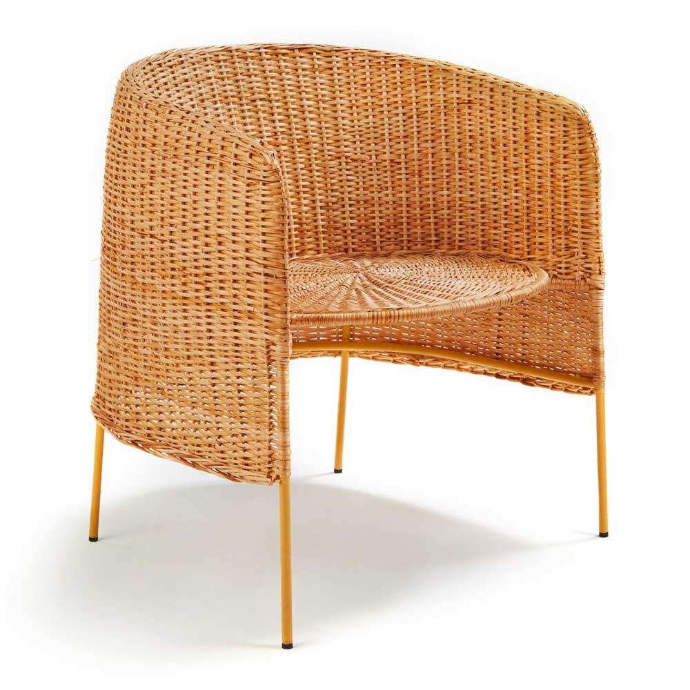 Caribe Natural lounge chair yellow ames