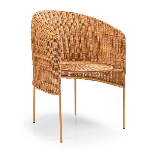 Stuhl Caribe Natural gelb ames