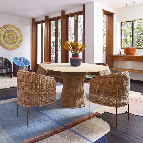 Chaise Caribe Natural jaune ames