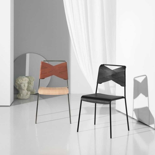 Sedia torso rovere e cognac Design House Stockholm