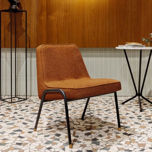 Sessel Club 366 Metall velvet olive 366 Concept