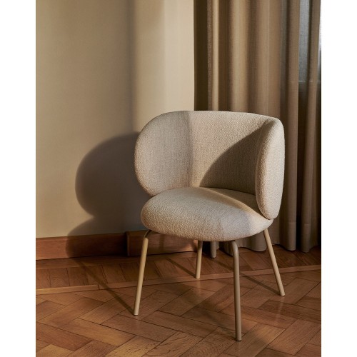 Silla de comedor Rico - Bouclé