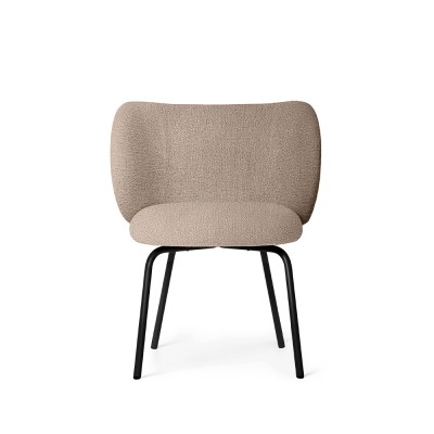 Rico eetkamerstoel - Bouclé Sable/Noir Ferm Living