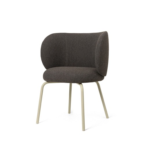 Dining chair - Hallingdal Gris Foncé Marron/Cachemire