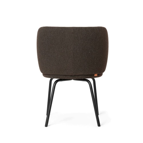 Rico Dining Chair - Hallingdal Dark Grey Brown/Black