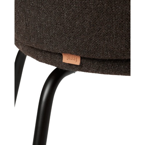 Silla de comedor Rico - Hallingdal Gris Foncé Marron/Noir