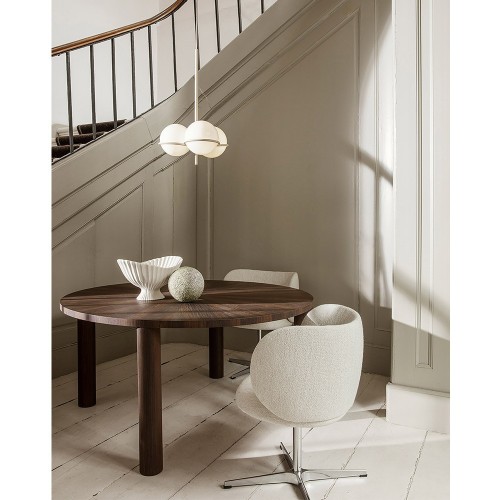 Chaise de salle à manger Rico - Pivotante - Bouclé