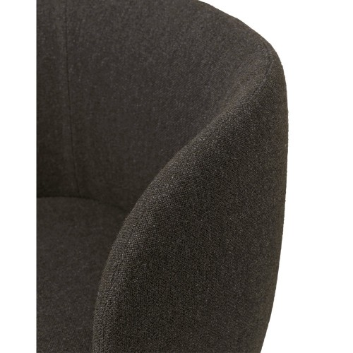 Rico Dining Chair - Swivel - Hallingdal Dark Grey Brown