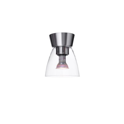 Bizzo D165 Alluminio/vetro trasparente E27 Belid