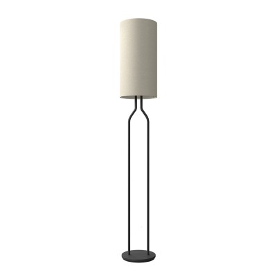 Staande lamp Bouteille structuur zwart E27 Belid