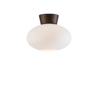 Bullo ceiling lamp - oxidized/opal glass Belid