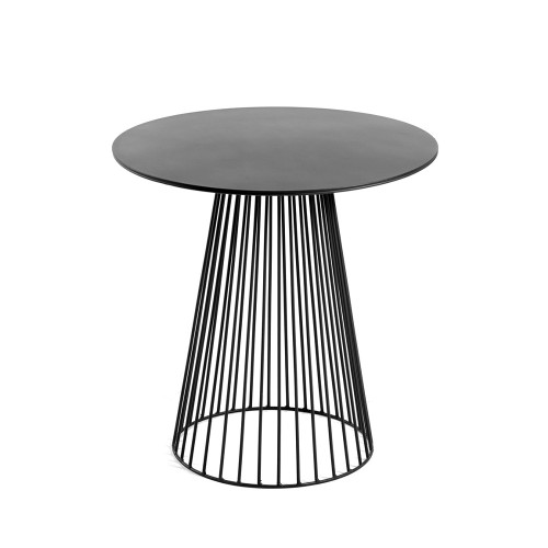 Table bistrot Garbo 40 ronde noir