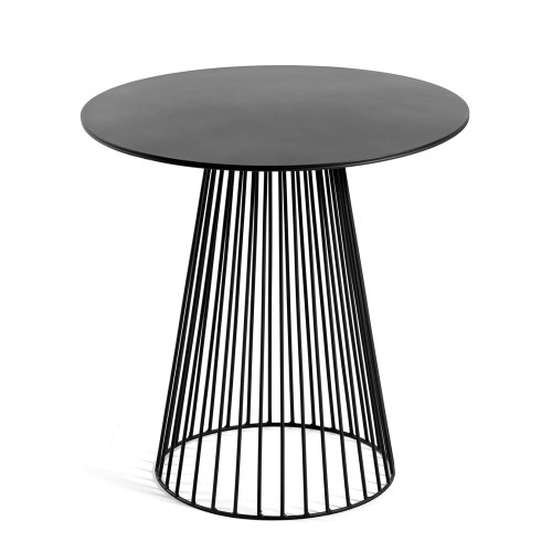 Garbo 50 ronde bistrotafel zwart