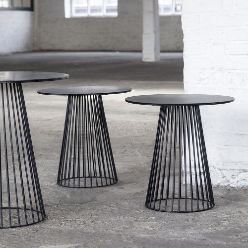 Table bistrot Garbo 50 ronde noir