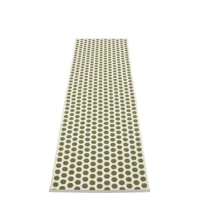 Tapis Noa Dark Olive, Vanilla, Warm Grey Edge Pappelina