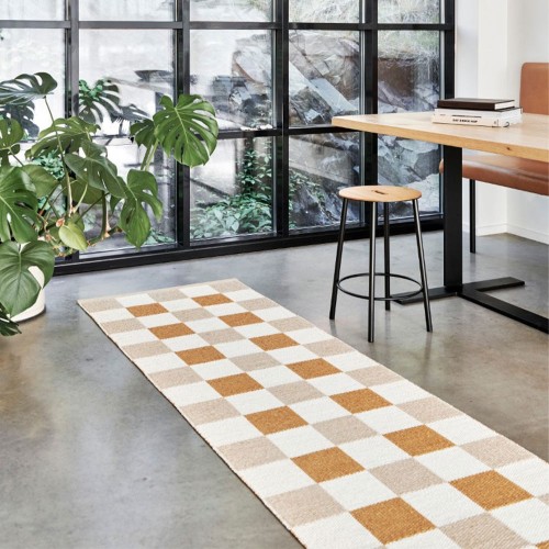 PIX Teppich Beige, Weiß und Gelb