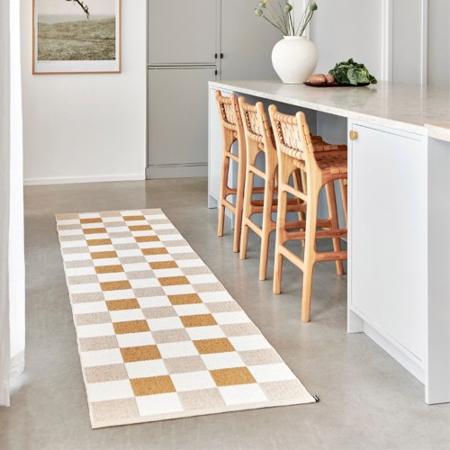 PIX Beige, white and yellow carpet