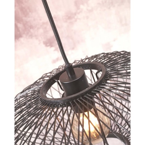 Lampada da terra Congo S nero