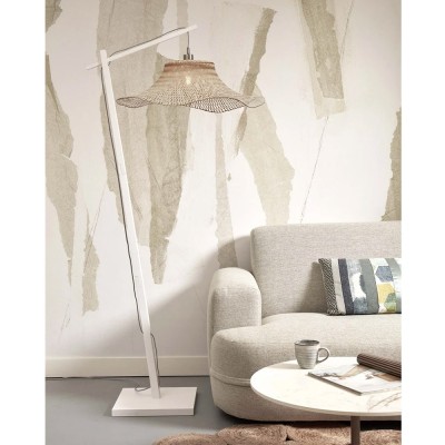 Lampada da terra Ibiza L bianco 2