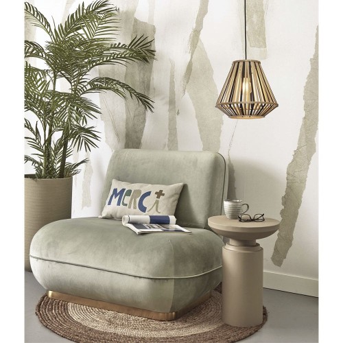 Suspension diamant Merapi - noir et naturel