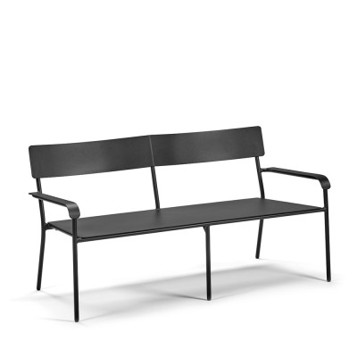 Banc deux places August - noir Serax