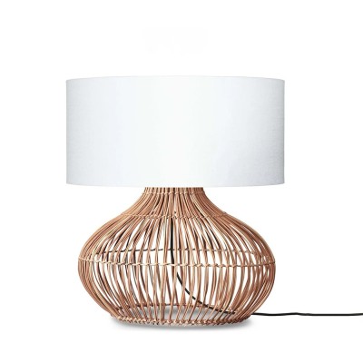 Kalahari L white table lamp