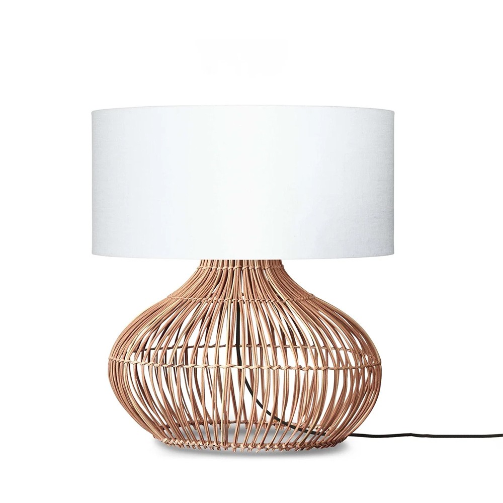 Kalahari L white table lamp