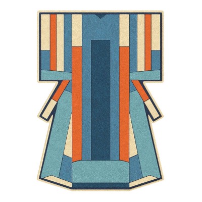 Carpet Ines blue/terracotta 170x240cm Hartô