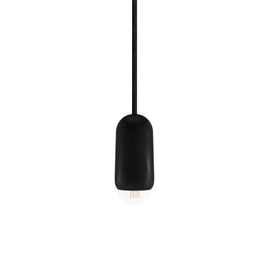 Luce Small Pendant, Black stained oak Hartô