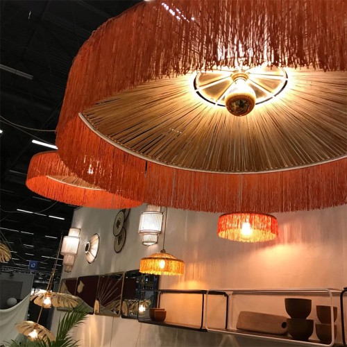 Pendant Parasol raffia