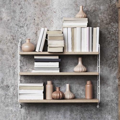 String pocket shelf oak & white String