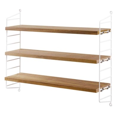 String pocket plank eiken & wit String Furniture 2