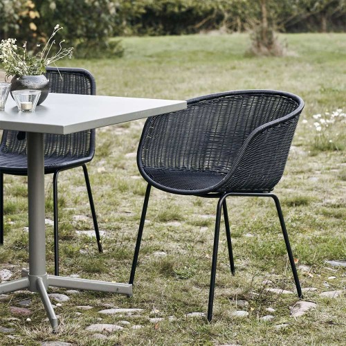 Hapur armchair - black