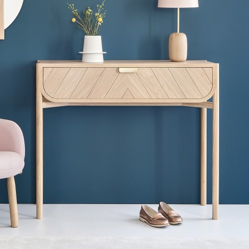Marius console natural oak Hartô