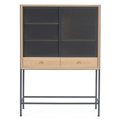 Gabin cabinet oak slate grey Hartô