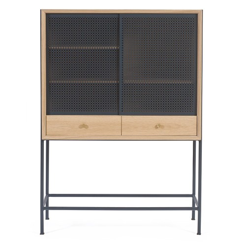 Gabin cabinet oak slate grey Hartô