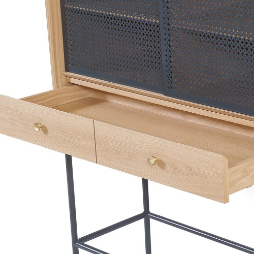 Gabin cabinet oak slate grey Hartô