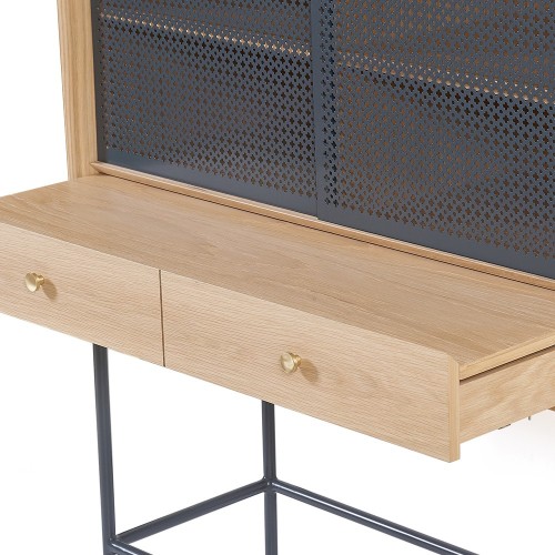 Gabin cabinet oak slate grey Hartô