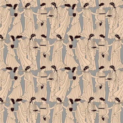 Goddess blue wallpaper Edito Paris