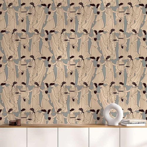 Papel pintado Diosa azul