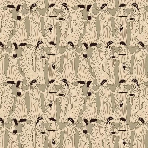 Papier peint gris Déesse