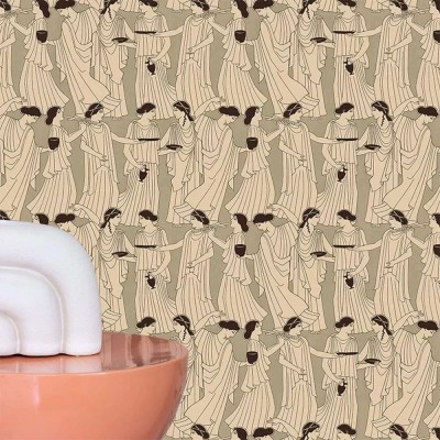 Papier peint gris Déesse 2