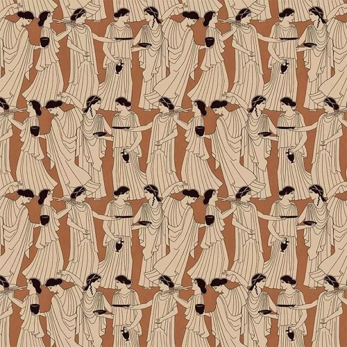 Carta da parati in terracotta Dea