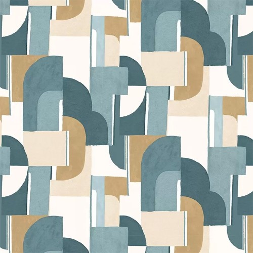 Syntone blauw behang