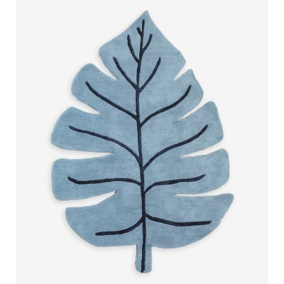 Tappeto Monstera a foglie blu - TANZANIA Lilipinso