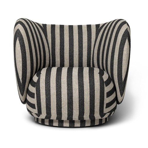 Louisiane Rico armchair - sand and black