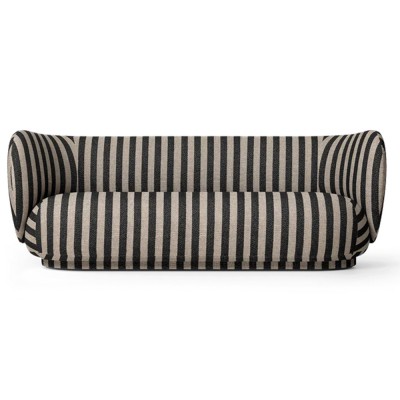 Rico 3 Louisiane Sofa - zand en zwart Ferm Living