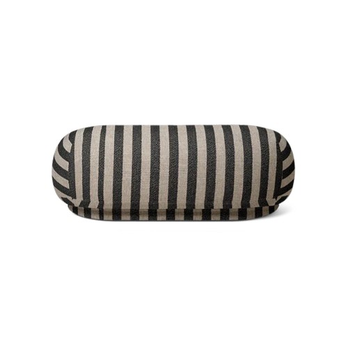 Hocker Rico Louisiane - Sand und Schwarz