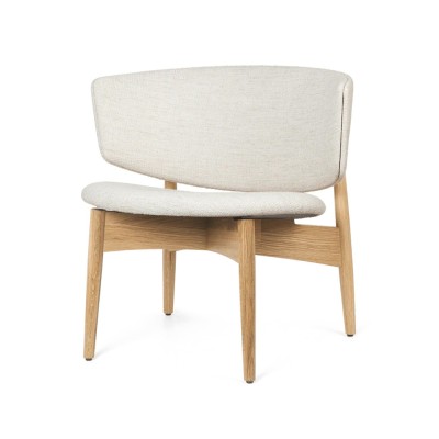 Herman Loungestoel - Eiken/Kleurloos Wit 2